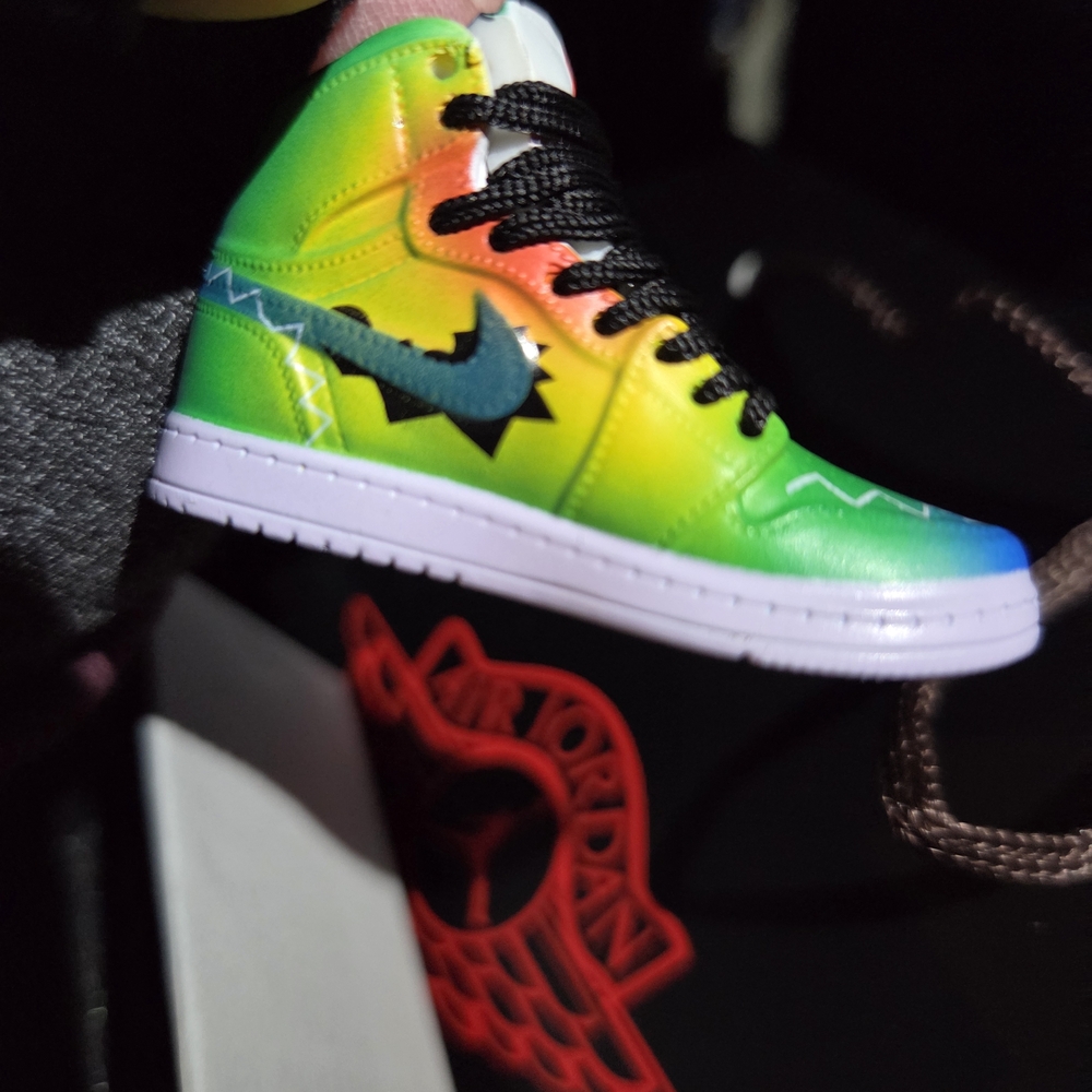 New Air Jordan Vibrant Multicolor Key Chain With Box And Bag